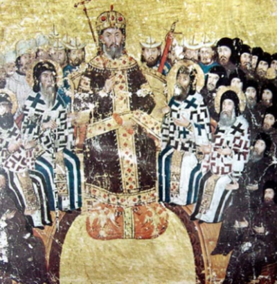 12세기 성직자와 왕의복장