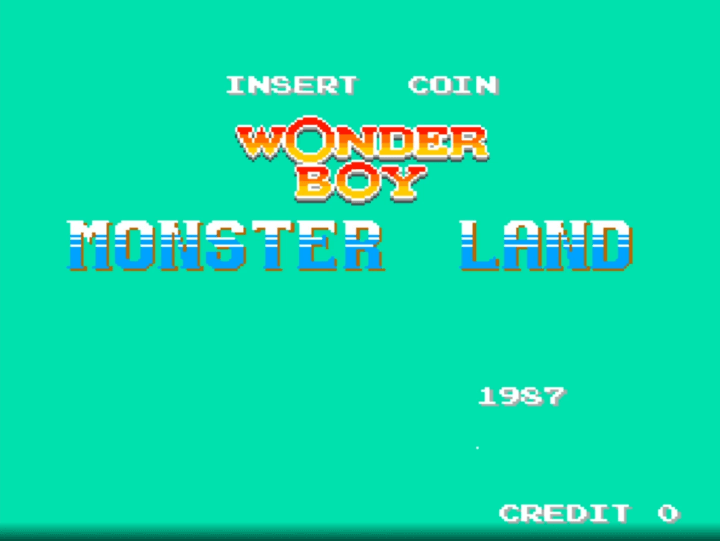 원더보이2-오락실게임-메인-화면