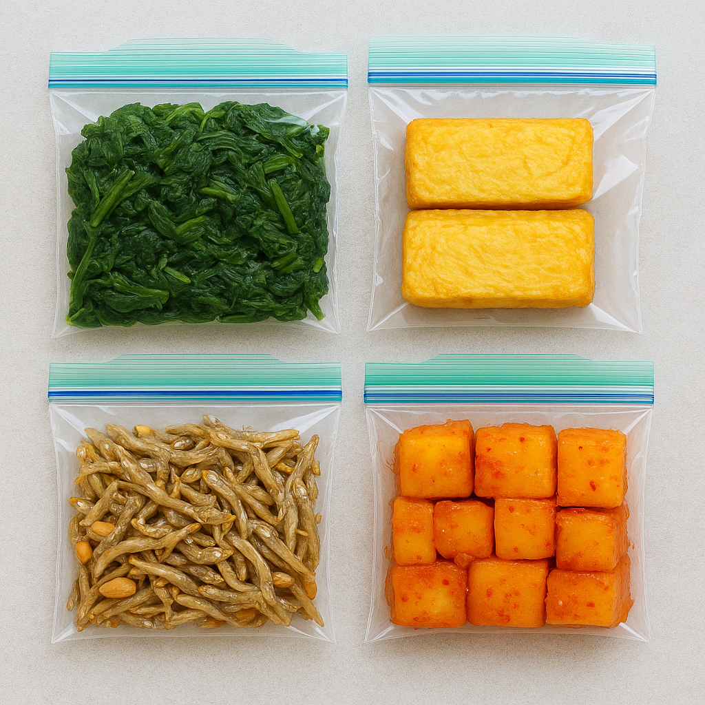 반찬 오래 보관, 지퍼백