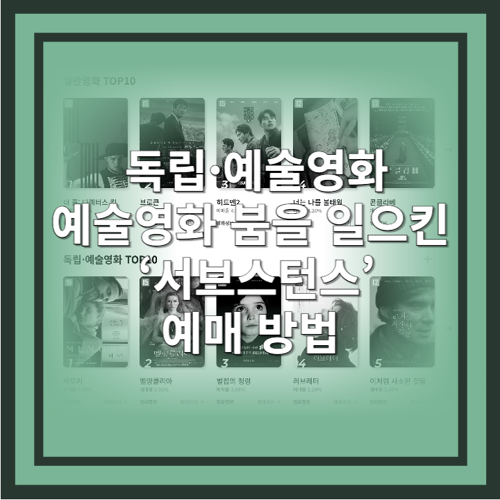 독립 예술 영화의 흥행 &ndash; &lsquo;서브스턴스&rsquo; 소개 및 예매 방법