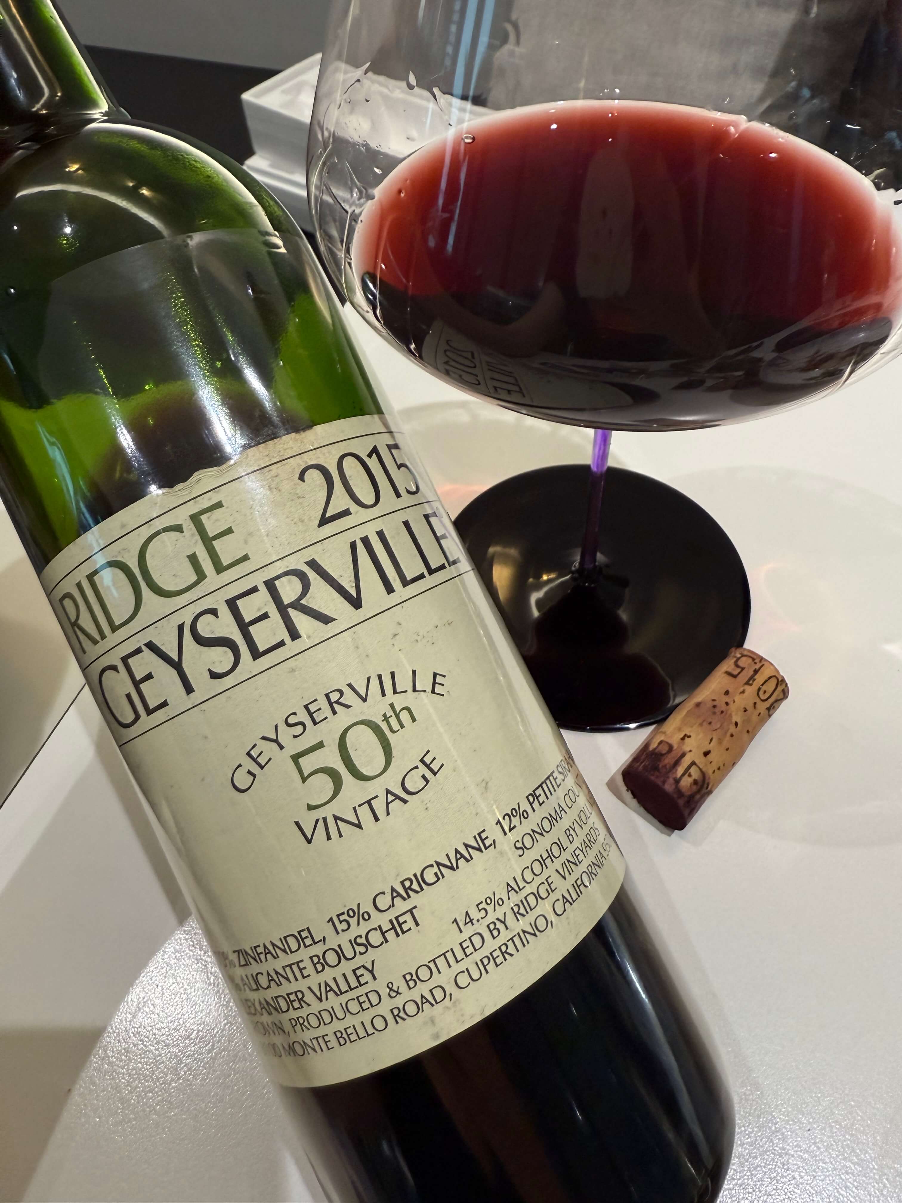 [USA] Ridge Geyserville 2015, Alexander Valley｜릿지 기셔빌 2015, 알렉산더 밸리