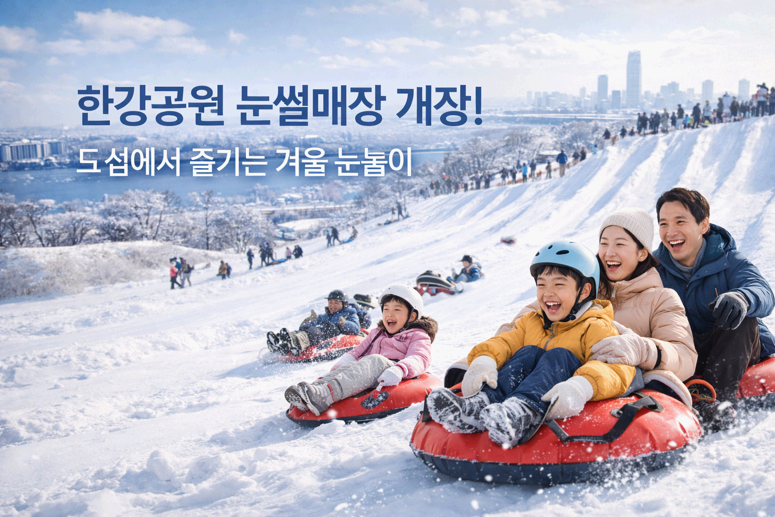 “한강공원 눈썰매장 개장! 겨울방학 아이와 가기 좋은 도심 눈놀이 장소 총정리”