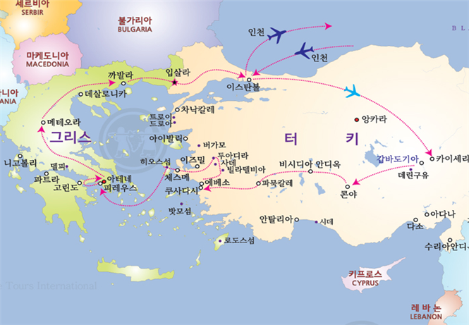 사도바울의 여정 성지순례 코스