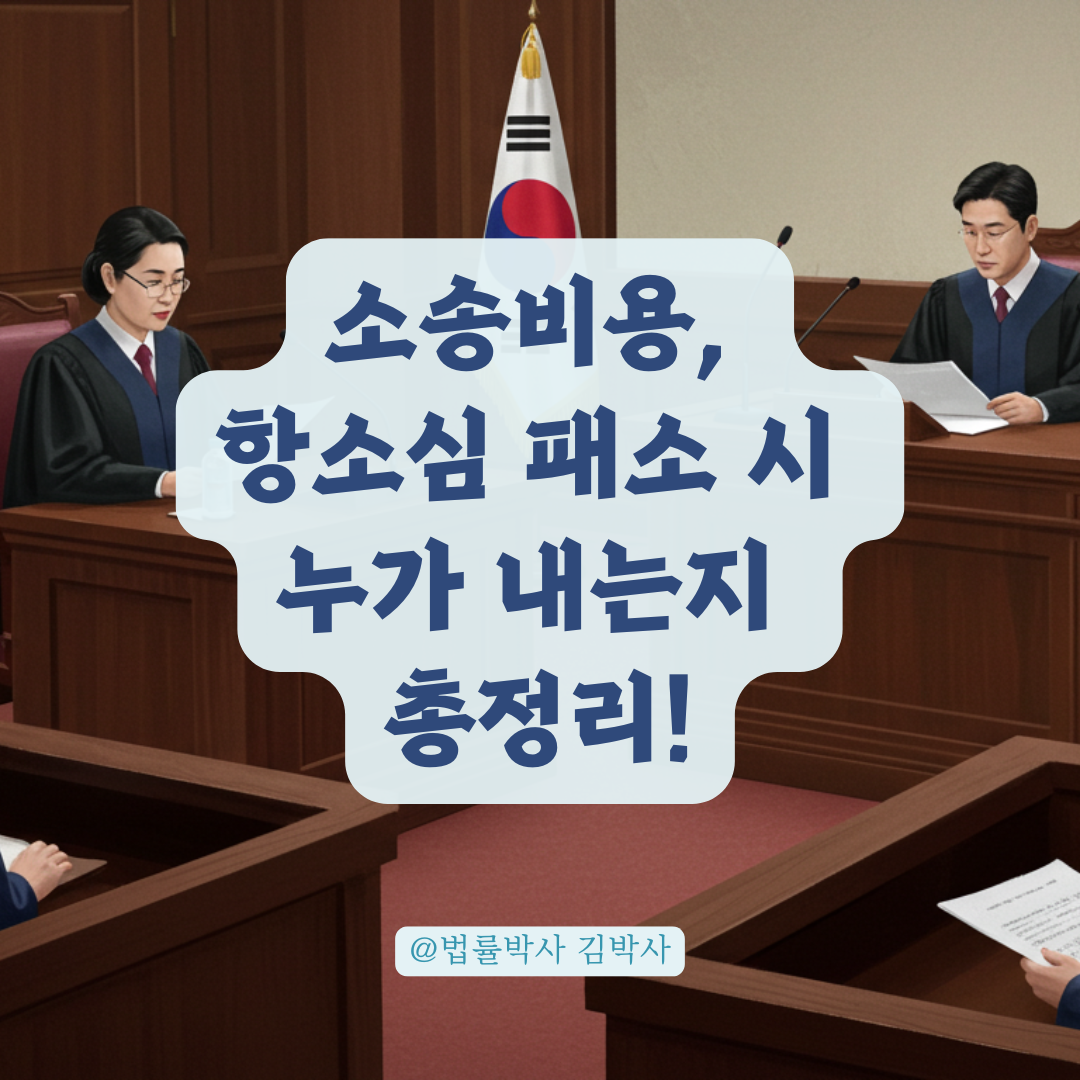 소송비용은 누가 내나요? 항소심에서 패소 시 부담 주체와 원칙 총정리.