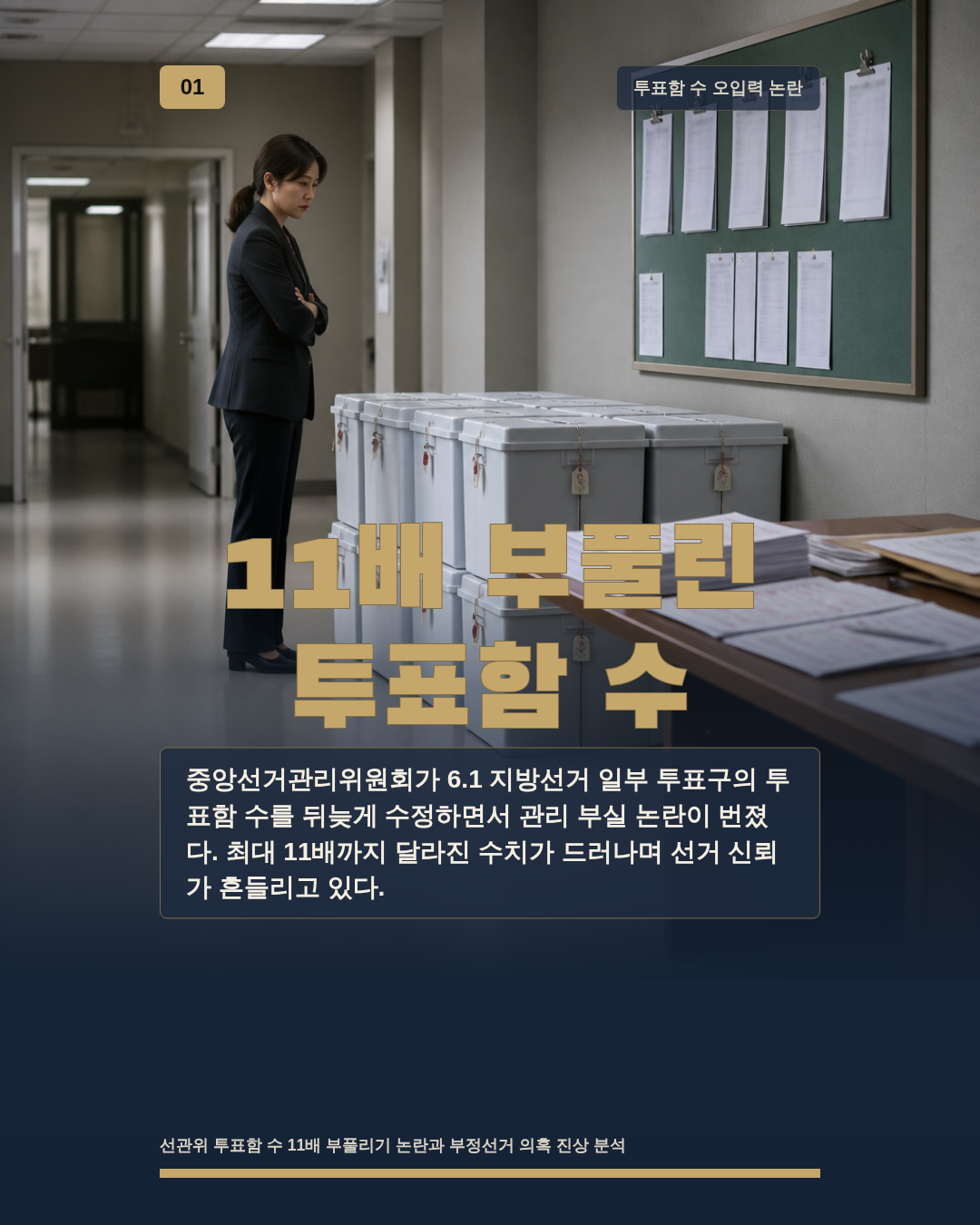 11배 부풀린 투표함 수