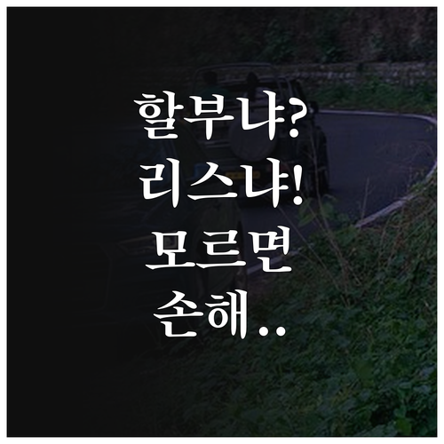 자동차 할부와 리스 차이 비교 및 상..