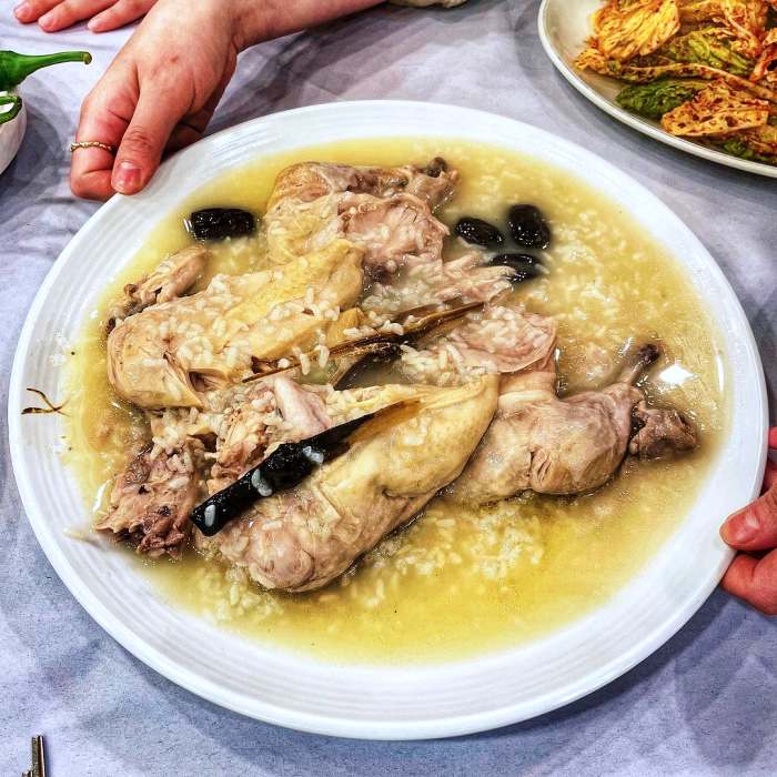 나혼자산다 수지 성복동 팜유즈 회식 누룽지 백숙 맛집
