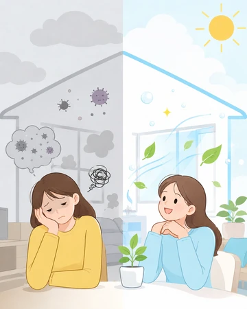실내공기 상태와 생활 피로감 관계14