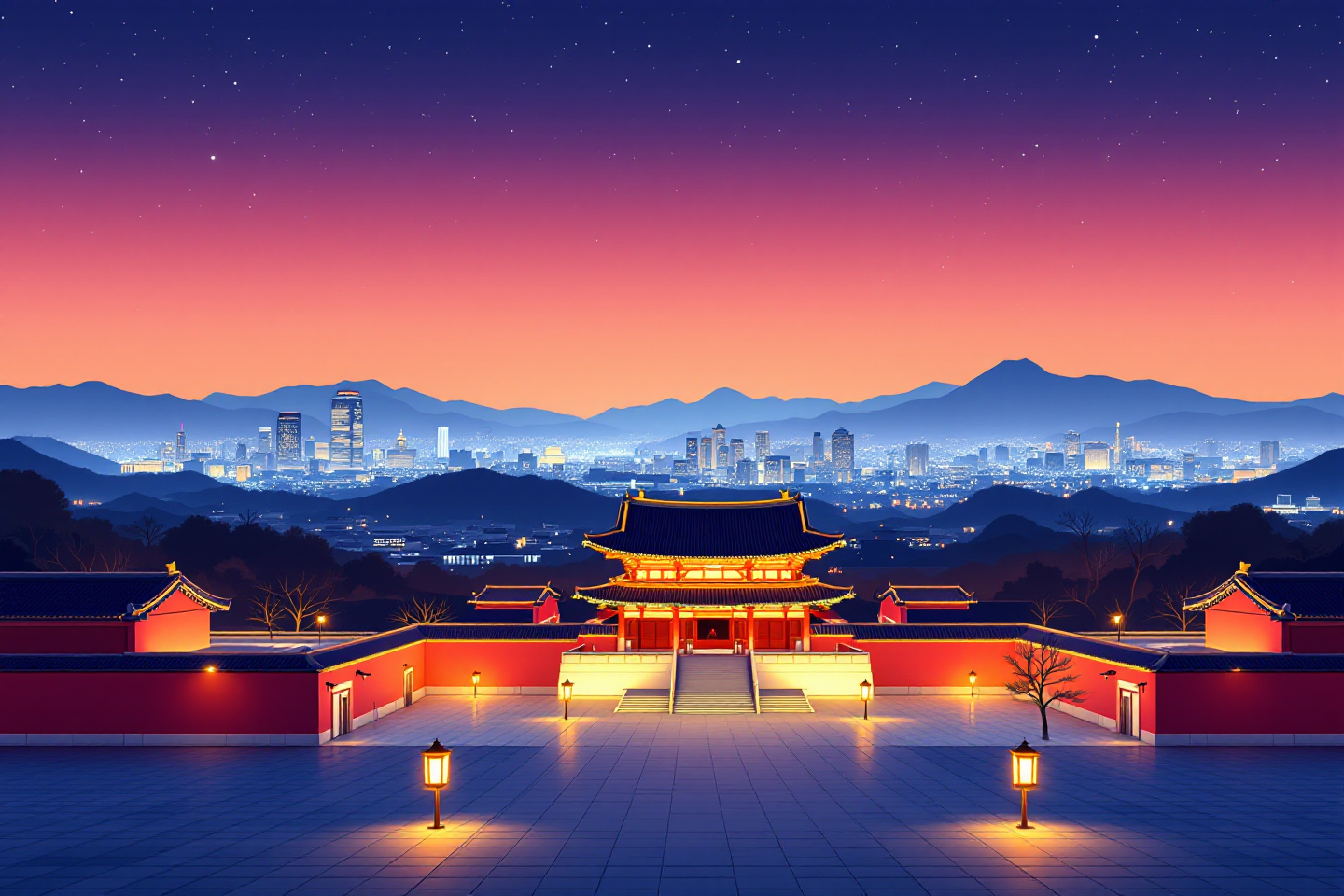 경복궁 야간개장 주차