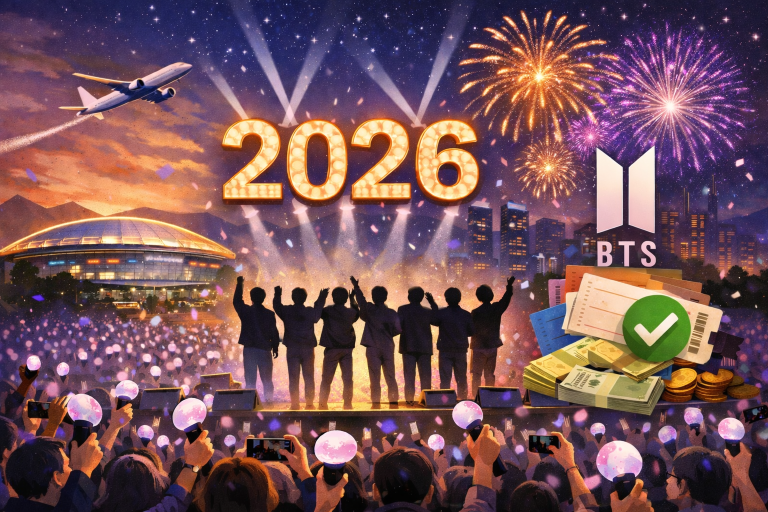 BTS 월드투어 2026 국내 일정 총정리｜고양 콘서트 예매방법&middot;티켓가격&middot;티켓팅 꿀팁 관련 사진