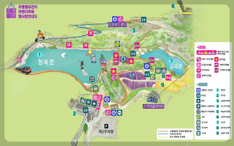 무릉 별유천지 라벤더 축제