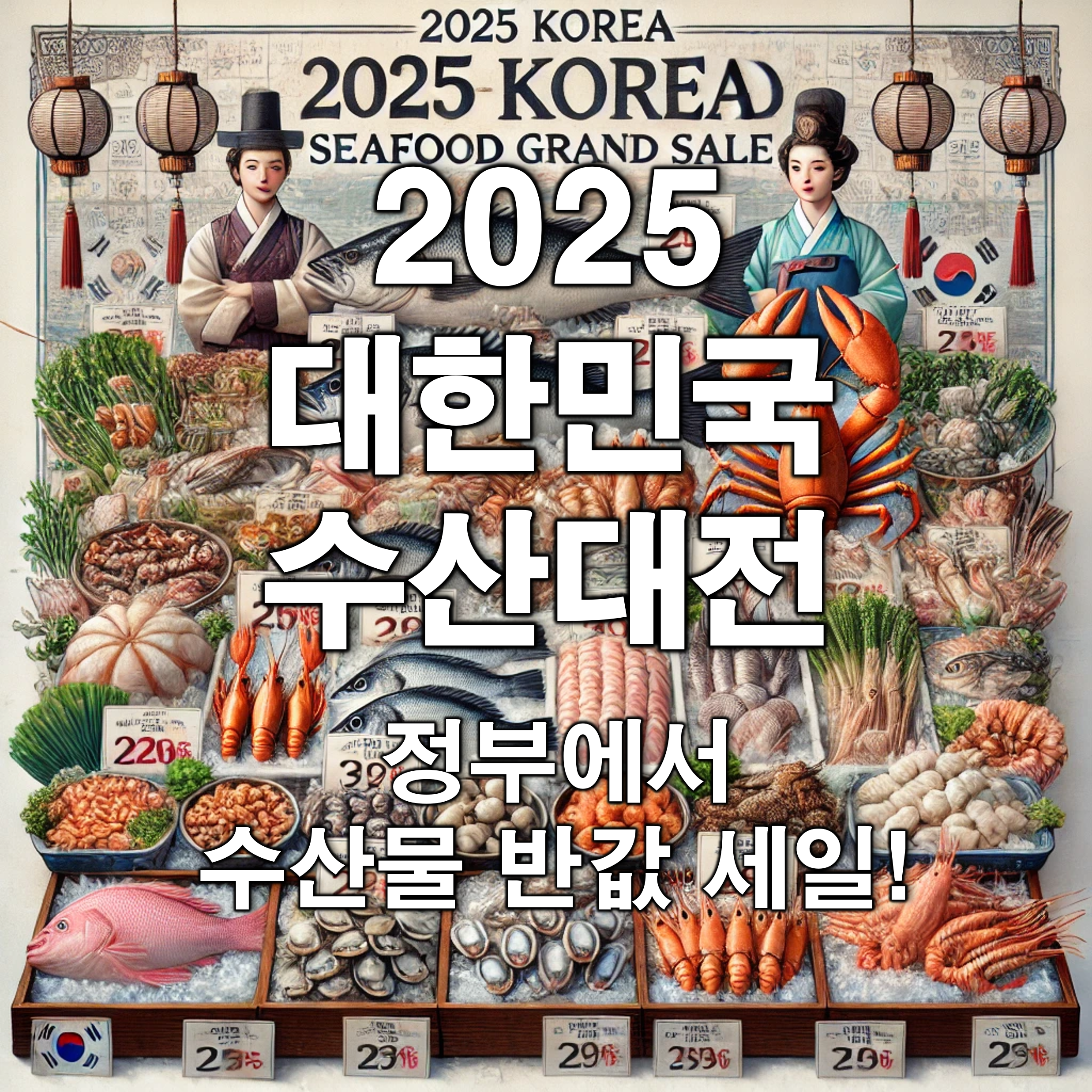2025 대한민국 수산대전: 정부에서 수산물 반값 세일!