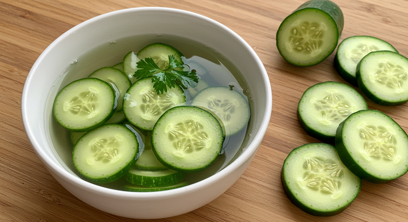 싱그러운 오이: 몸속 갈증 해소와 진정 효과