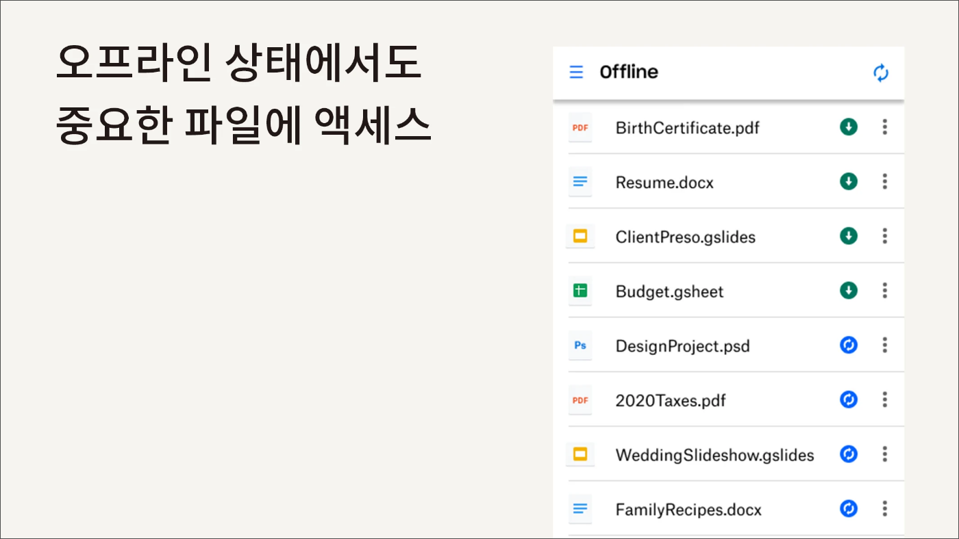 드롭박스(Dropbox), 파일용 클라우드 스토리지 및 드라이브