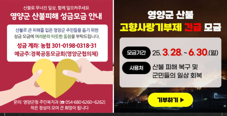 [영양군청]영양군 재난지원금 온라인 신청