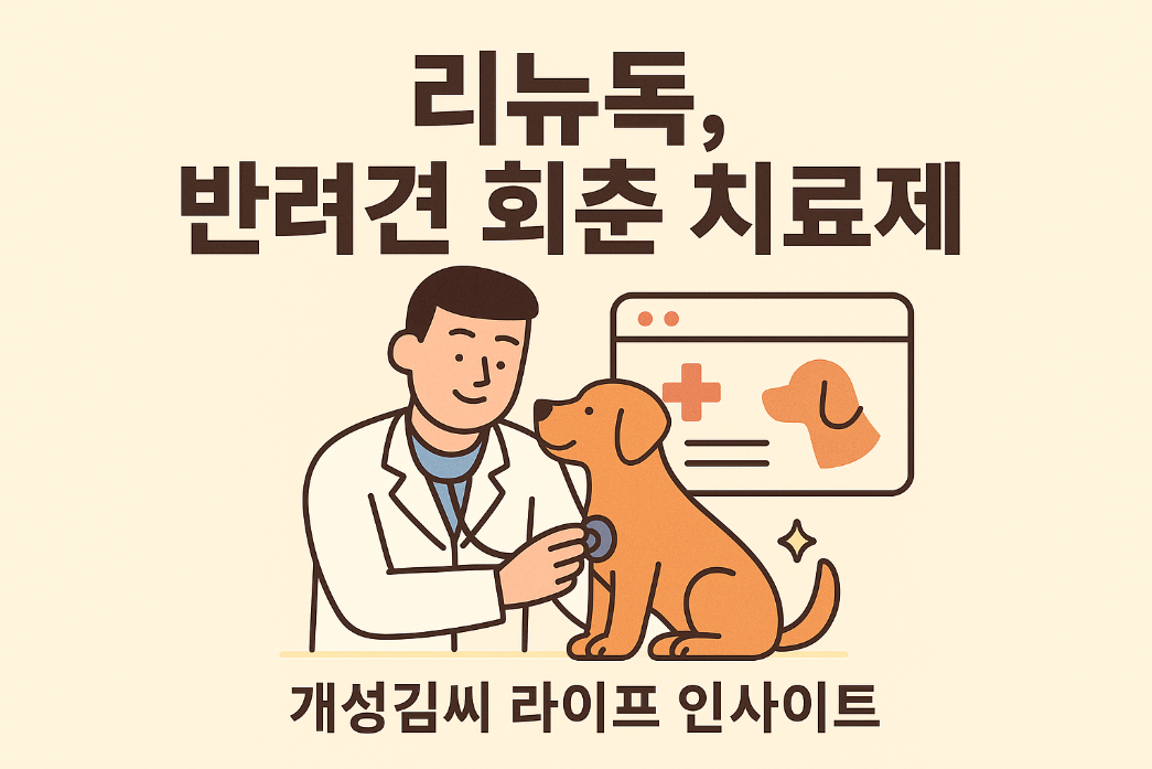 리뉴독,반려견노화치료제,강아지회춘,반려동물DNA치료제,면역력강화주사,IGF1,플럼라인생명과학