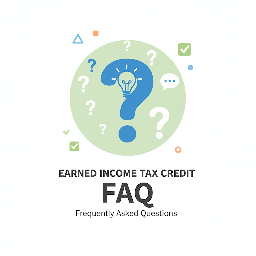 근로장려금 관련 자주 묻는 질문(FAQ)을 상징하는 디자인 요소