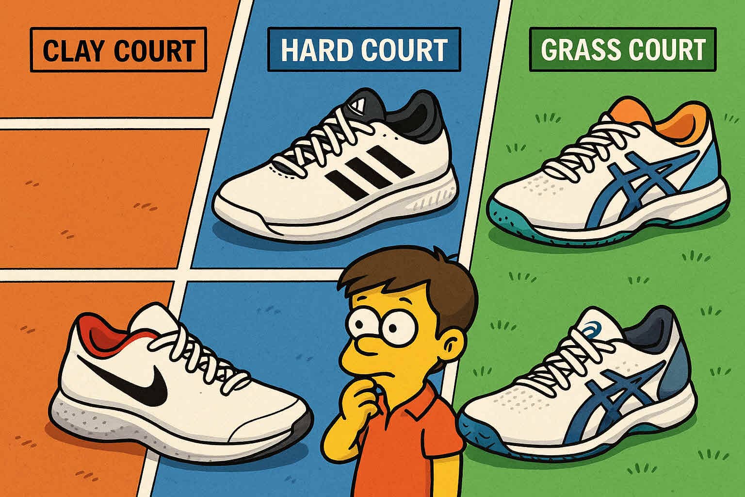 코트별 선택 가이드 &브랜드별 테니스화 특징