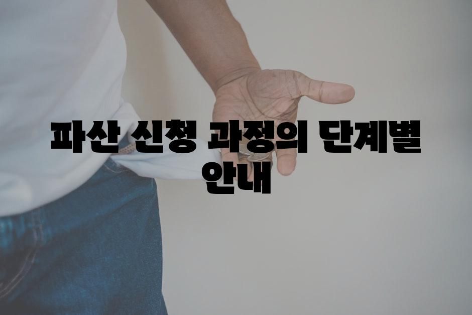 파산 신청 과정의 단계별 안내