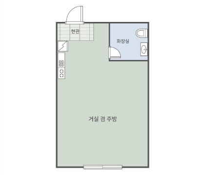 숲속수련장 4인실평면도