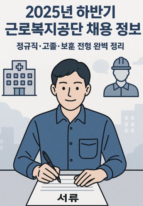 2025년 하반기 근로복지공단 채용 정보