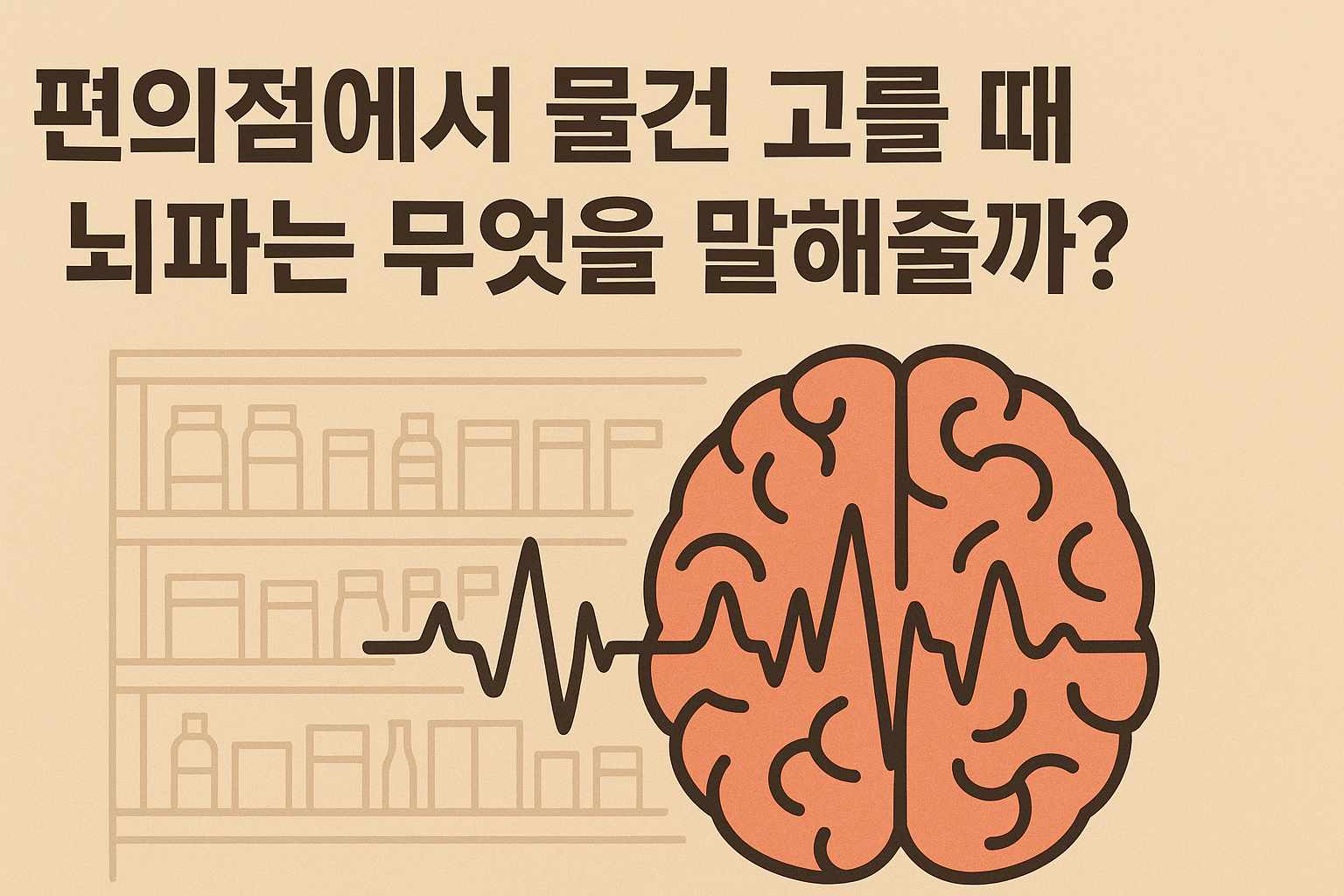 편의점에서 물건 고를 때 뇌파는 무엇을 말해줄까?|의사결정 회로와 소비 심리의 연결고리
