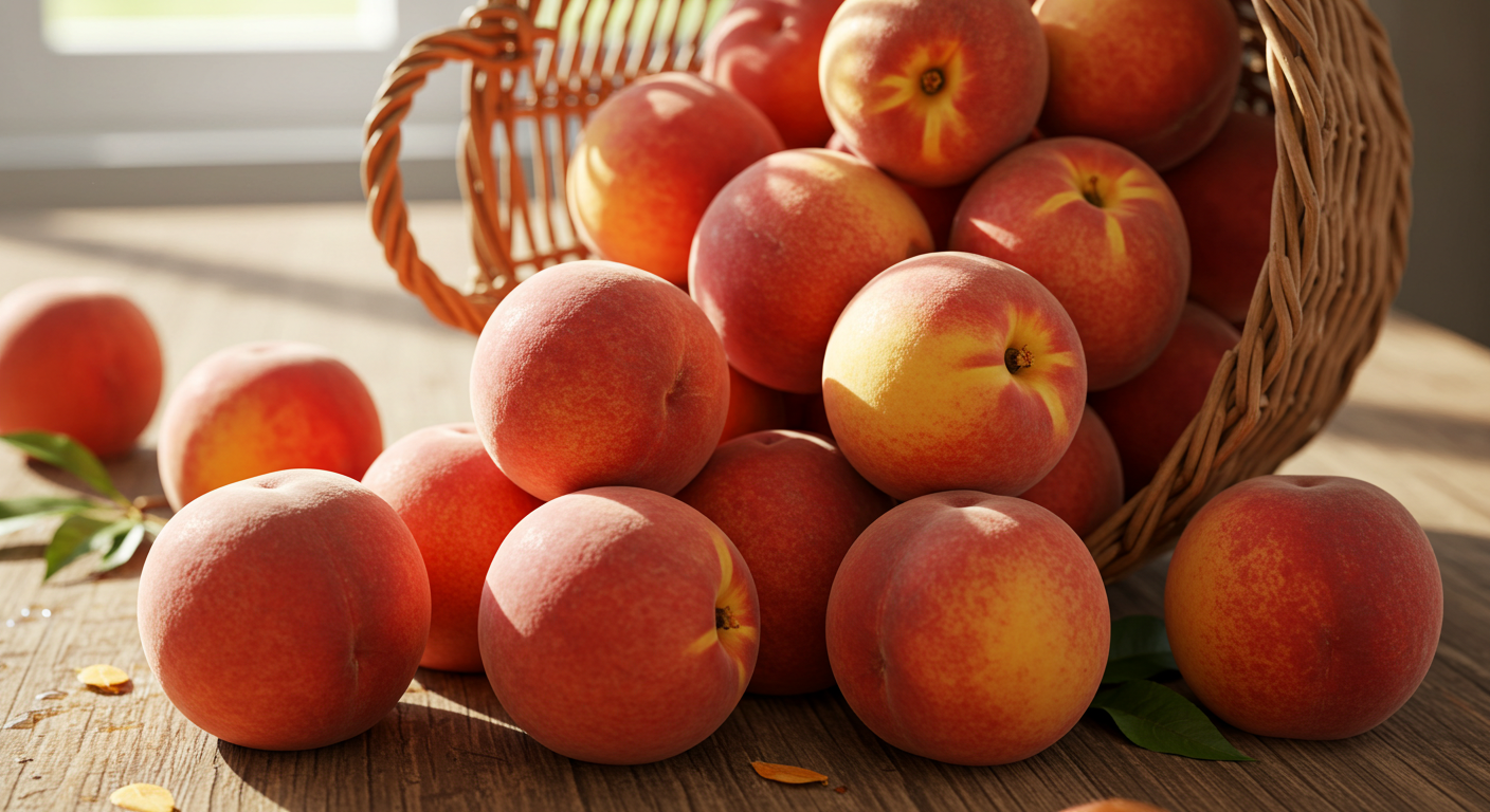 복숭아 신선하게