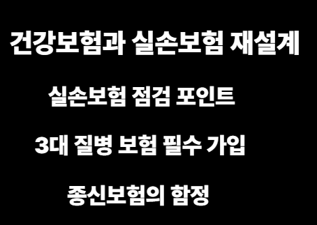 건강보험과 실손보험 재설계 이미지사진