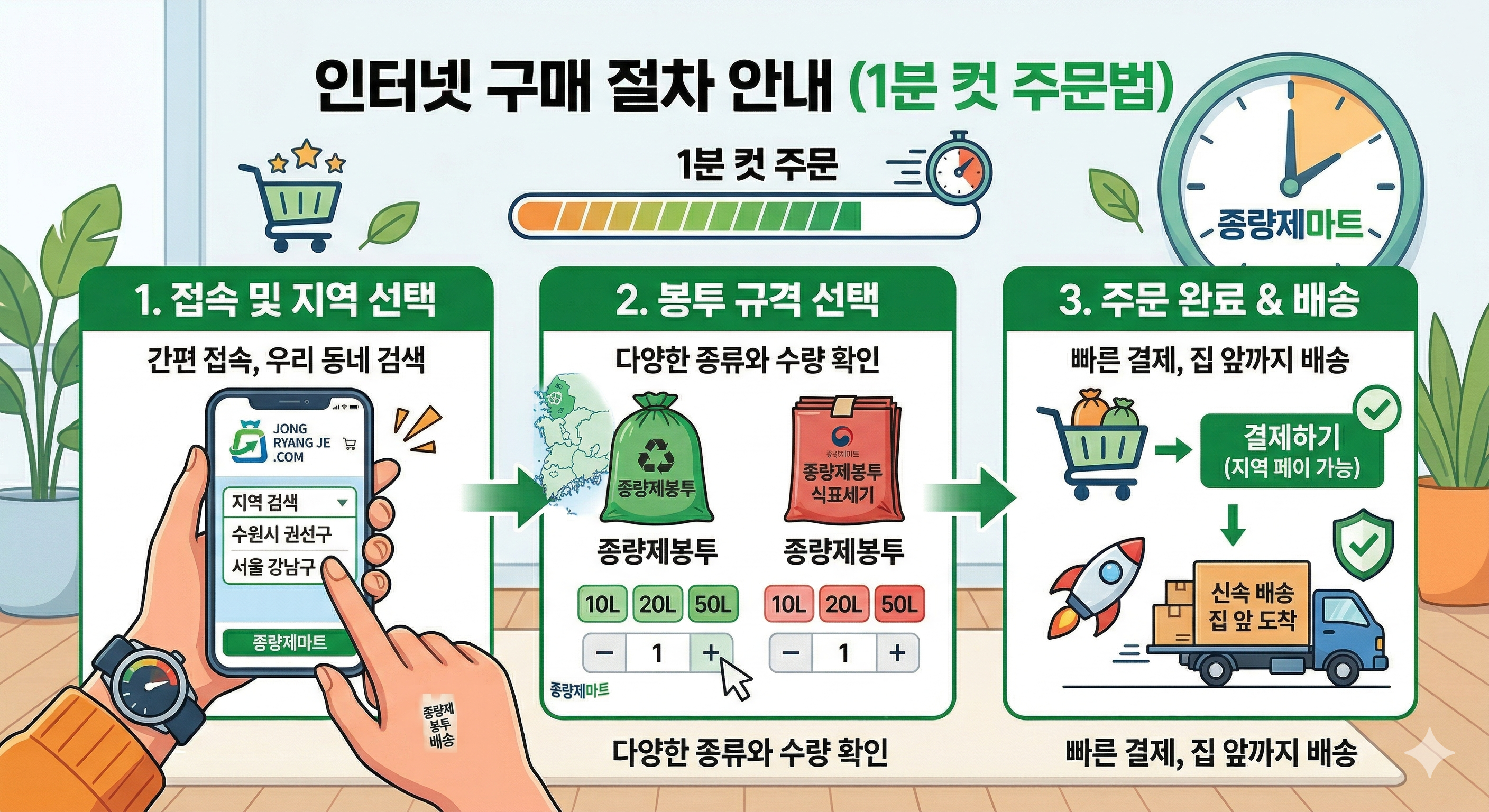 종량제봉투 인터넷 구매 방법