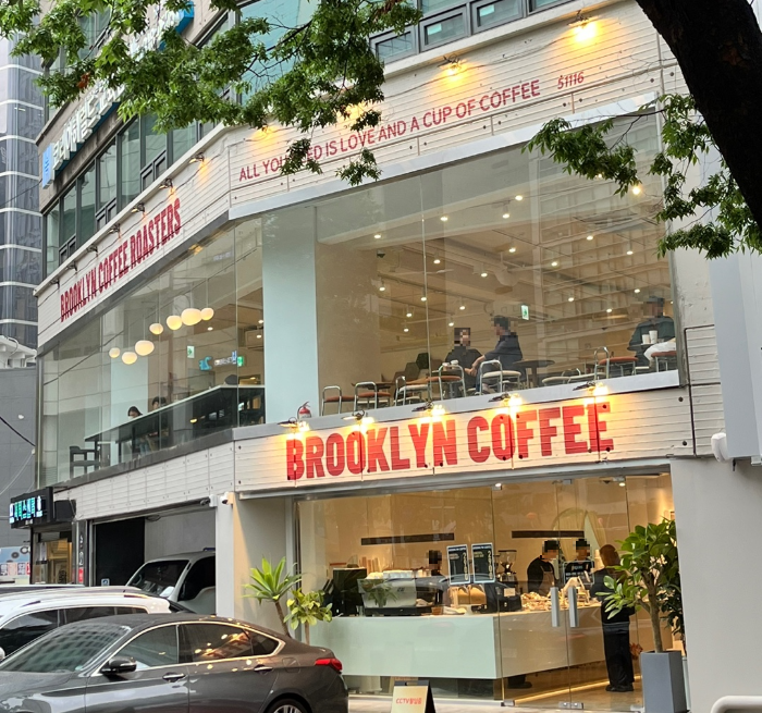 브루클린 커피 외부 모습