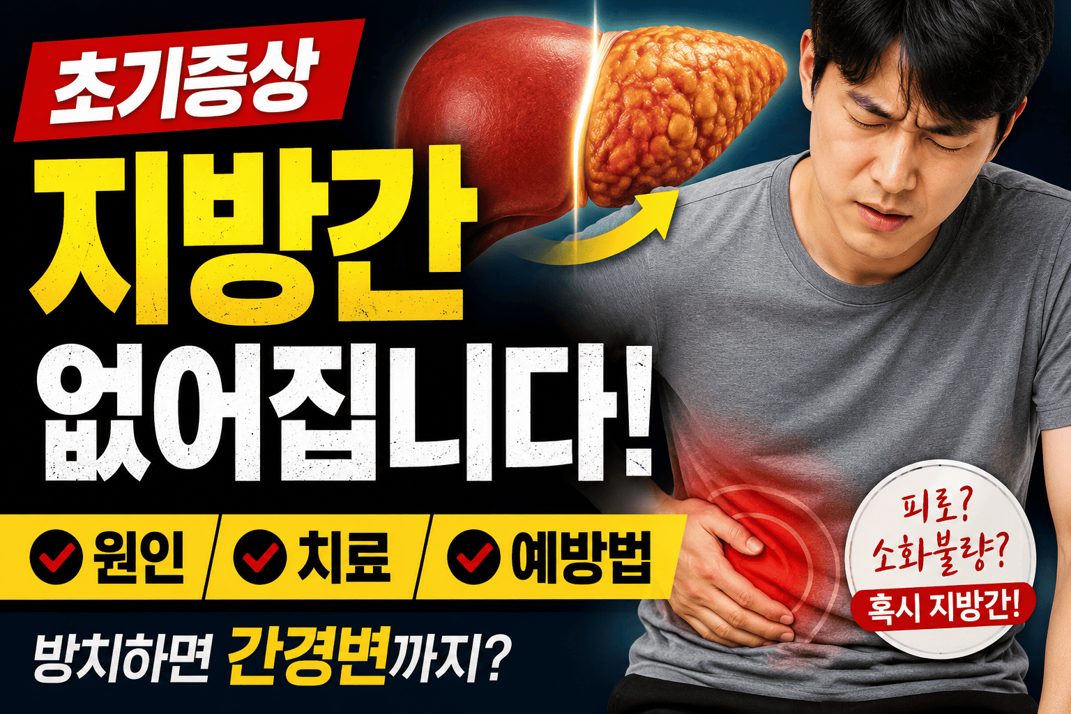 지방간 초기증상 정리 (치료, 원인, 예방법)