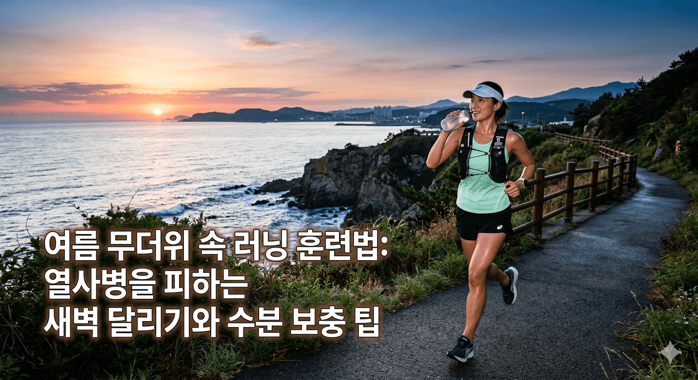 여름철 러닝 훈련법, 새벽런, 열사병, 수분 보충