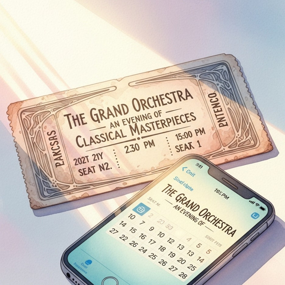 티켓팅을 준비하는 설레는 책상 위 풍경