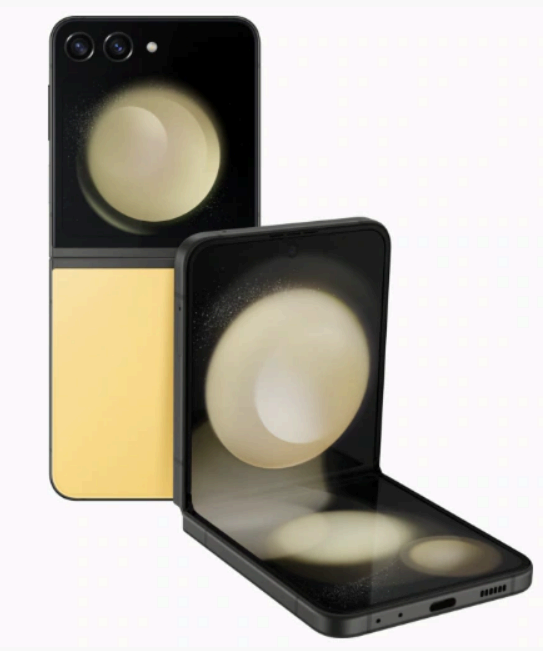 갤럭시 z플립 5 옐로우 색상 사진