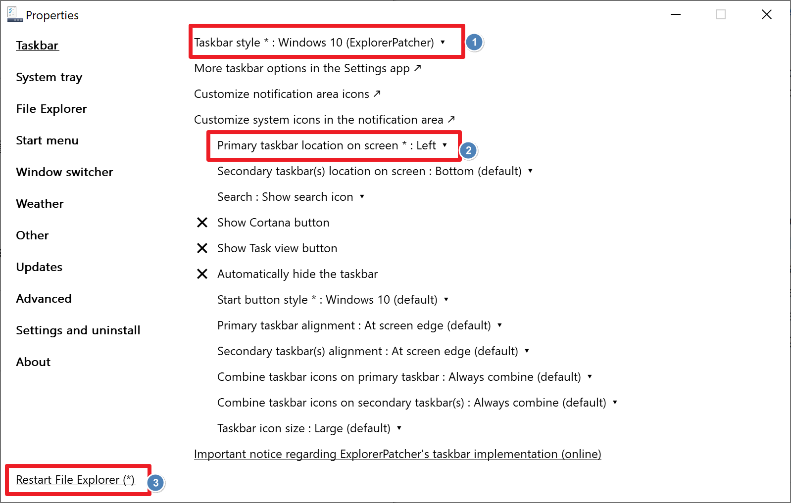 윈도우11 작업표시줄 세로로 설정하는 방법