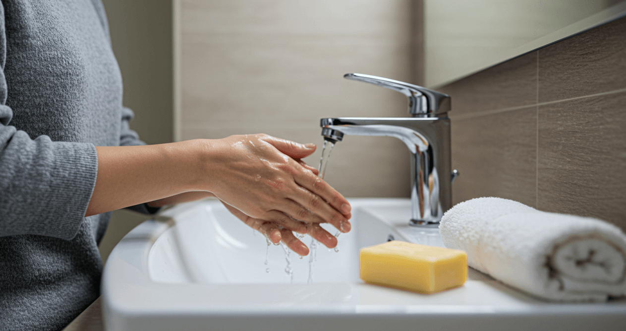 깨끗하게 손 씻기