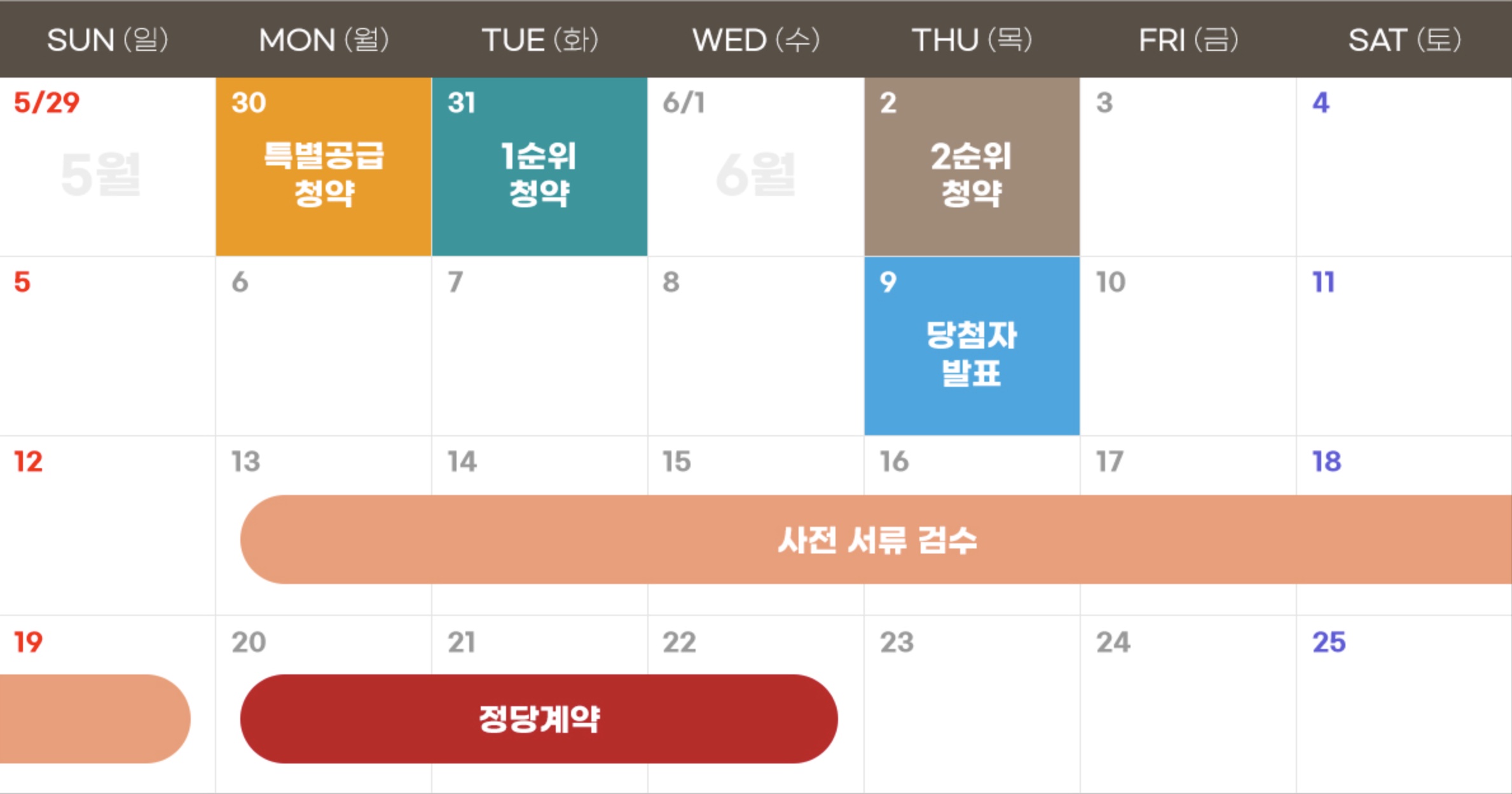 울산 온양발리 신일해피트리 더루츠 분양 캘린더