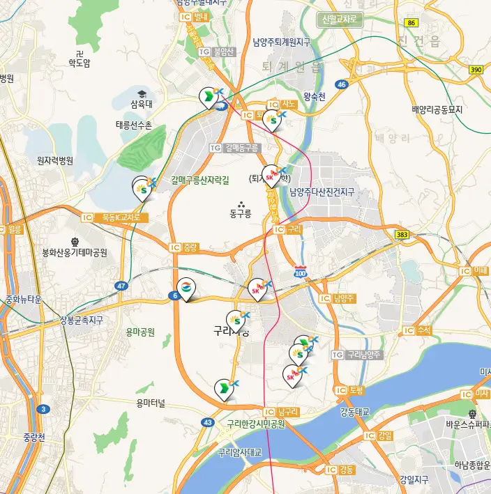 구리시 세차장 위치