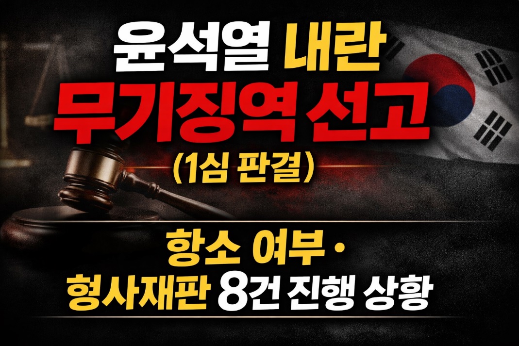 윤석열 내란 무기징역 선고(1심 판결)