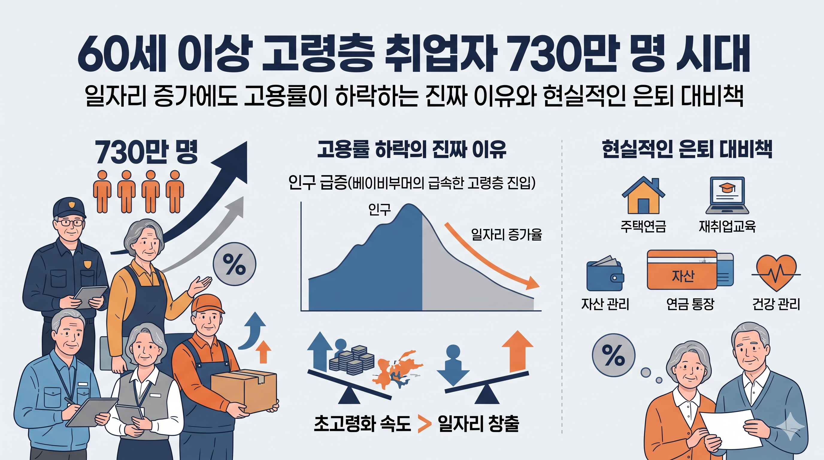 늘어나는 시니어 일자리, 그러나 고용률은 하락하는 아이러니