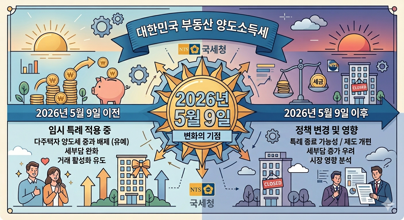 부동산 2026년5월9일 기준 양도소득세