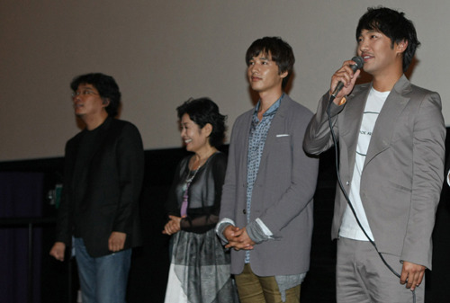 영화 제작발표회 현장