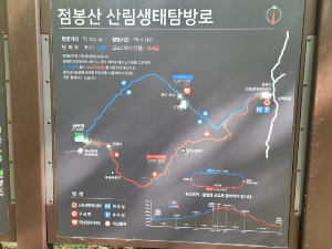 점봉산 등산지도