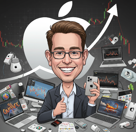 애플의 장기투자자의 시간,정성 투자-구글 제미나이 생성 이미지