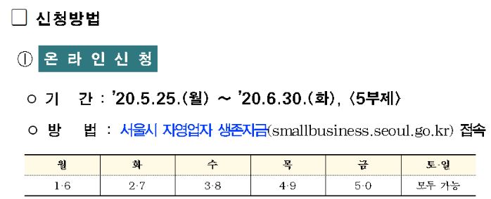 서울시 소상공인 지원금