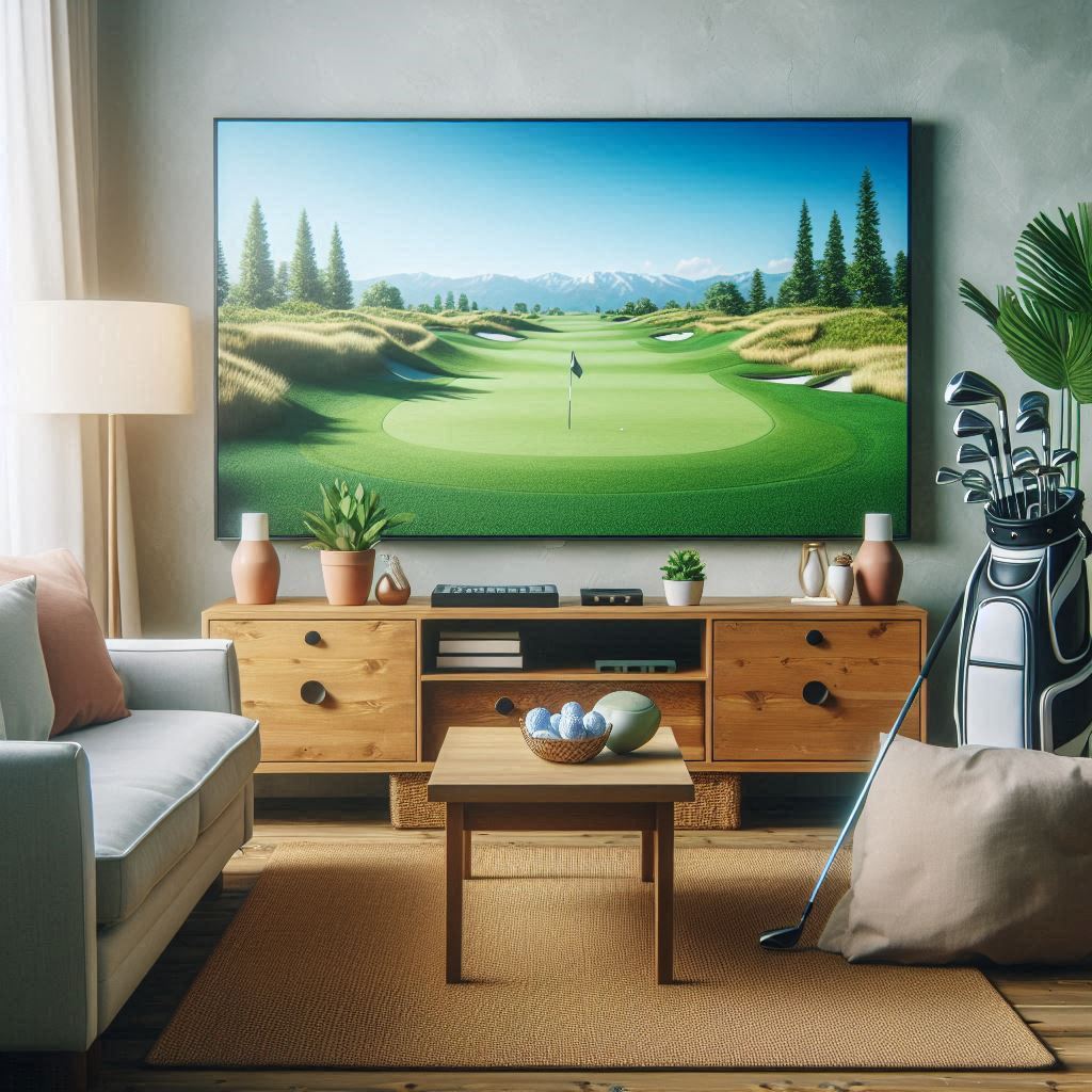 스크린골프장 배경