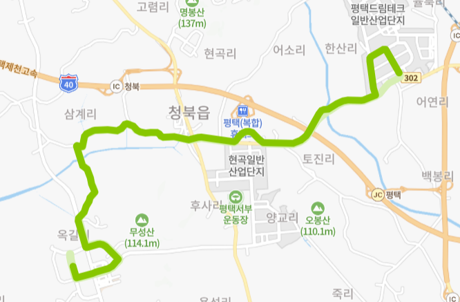 평택-666번-버스-노선-지도