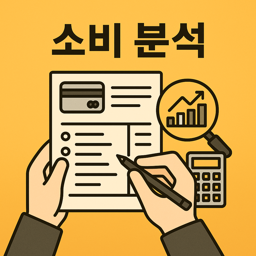 소비 분석 이미지