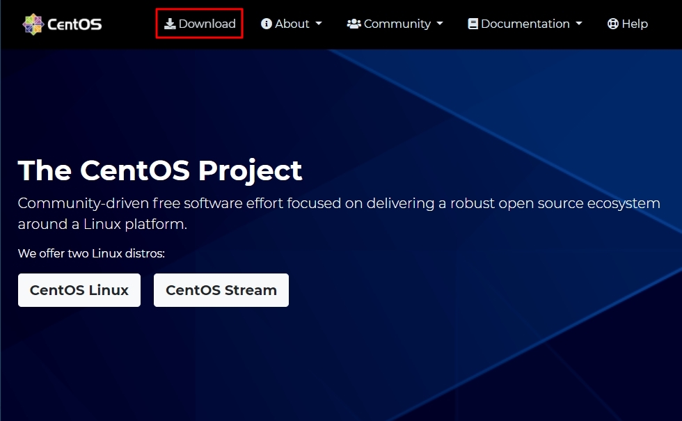 centOS 홈페이지