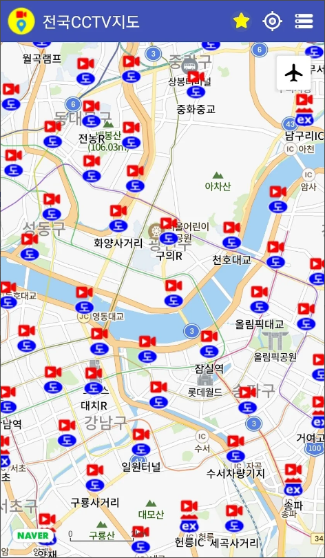 전국 CCTV 지도, 전국 실시간 cctv, 실시간 도로cctv, 서울 도로 교통상황 cctv, 교통카메라지도